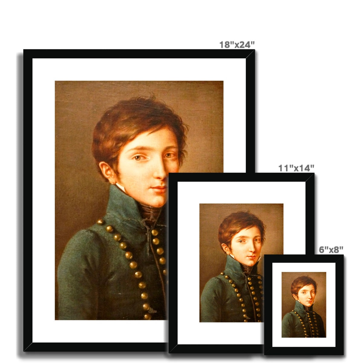 Young Napoleon, 1814, Félix Cottrau, Framed & Mounted Print Ramble & Roam