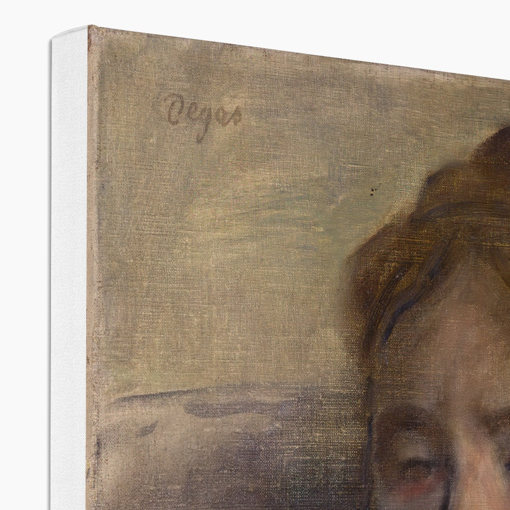 Young Woman With Hand Over Her Mouth, Edgar Degas, 1875 Canvas Ramble &amp; Roam