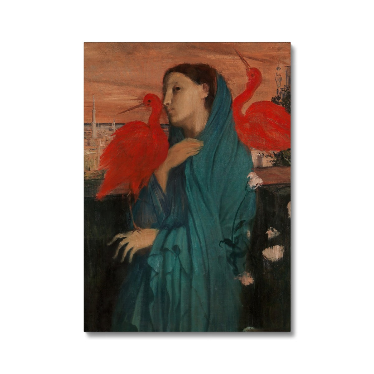 Young Woman with Ibis, Edgar Degas, 1857-62 Canvas Ramble & Roam
