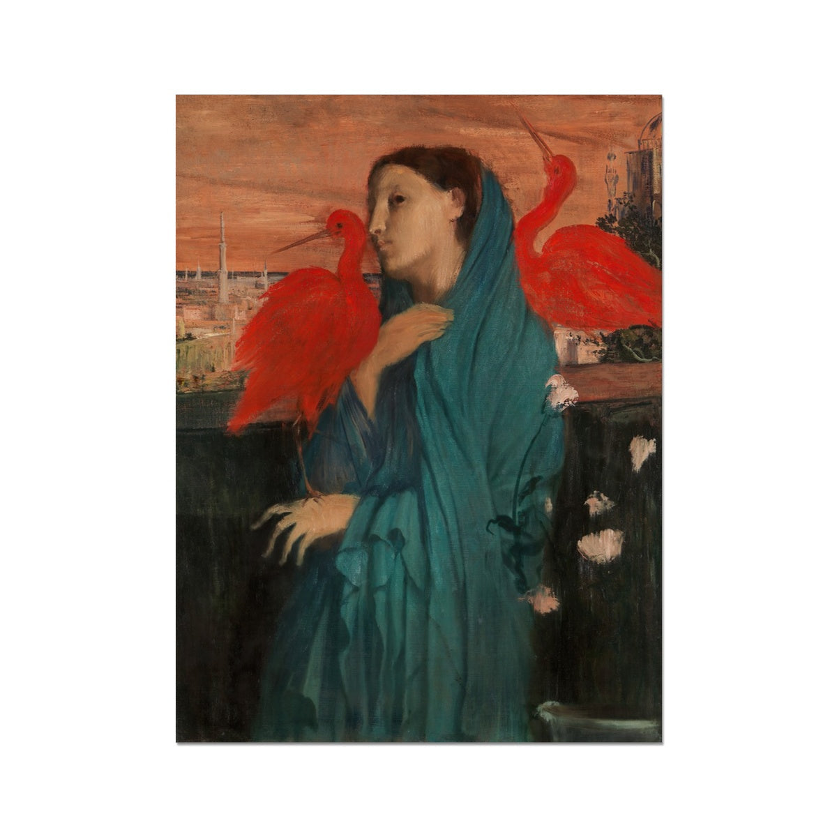 Young Woman with Ibis, Edgar Degas, 1857-62 Hahnemühle German Etching Print Ramble & Roam