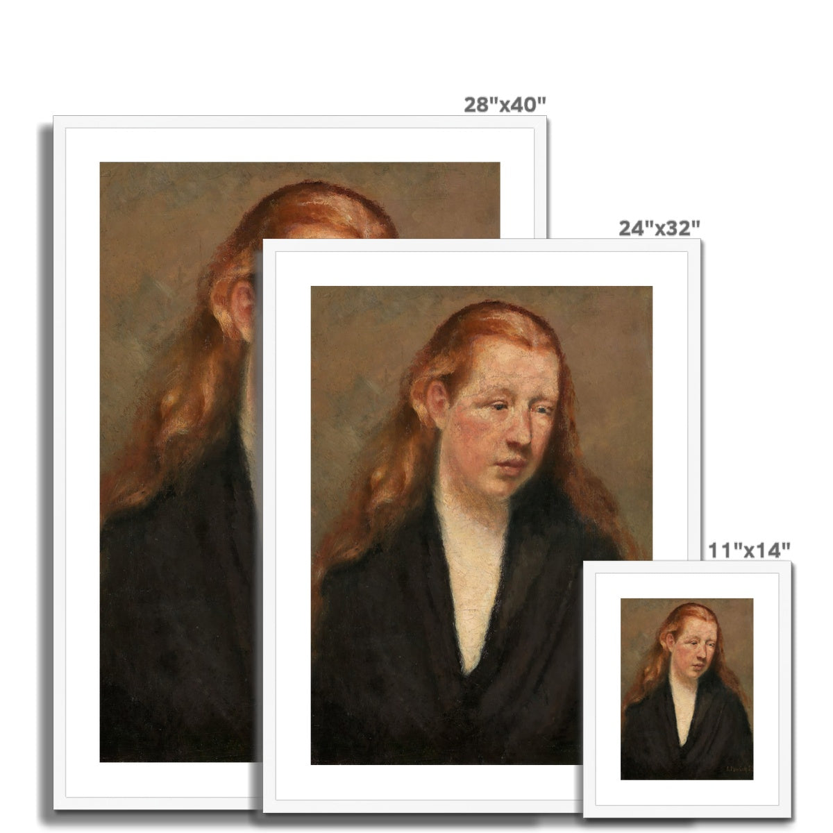 Edvard_Munch_Study_of_a_Head Framed & Mounted Print