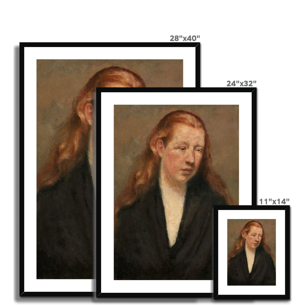 Edvard_Munch_Study_of_a_Head Framed & Mounted Print