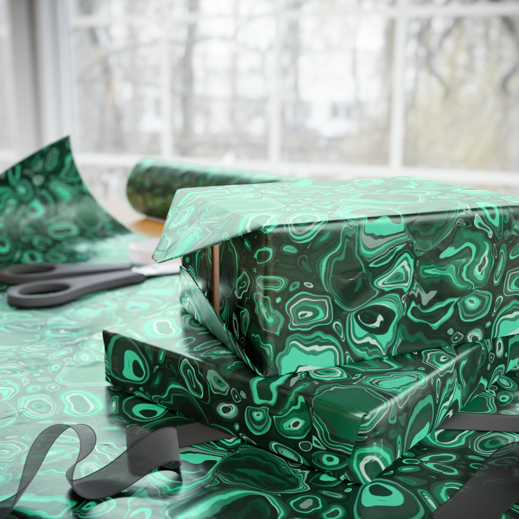 Malachite Wrapping Papers
