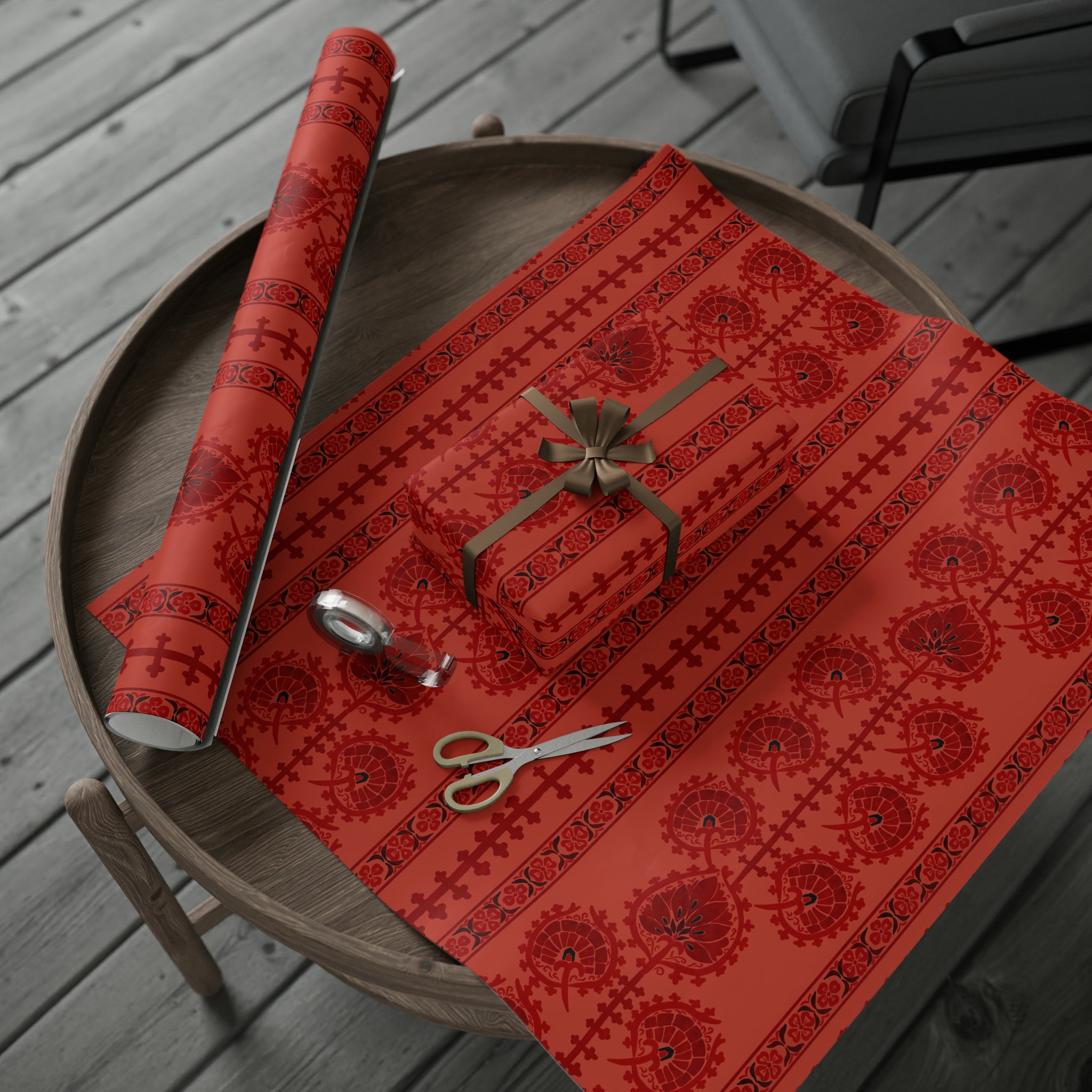 Red suzani Wrapping Papers