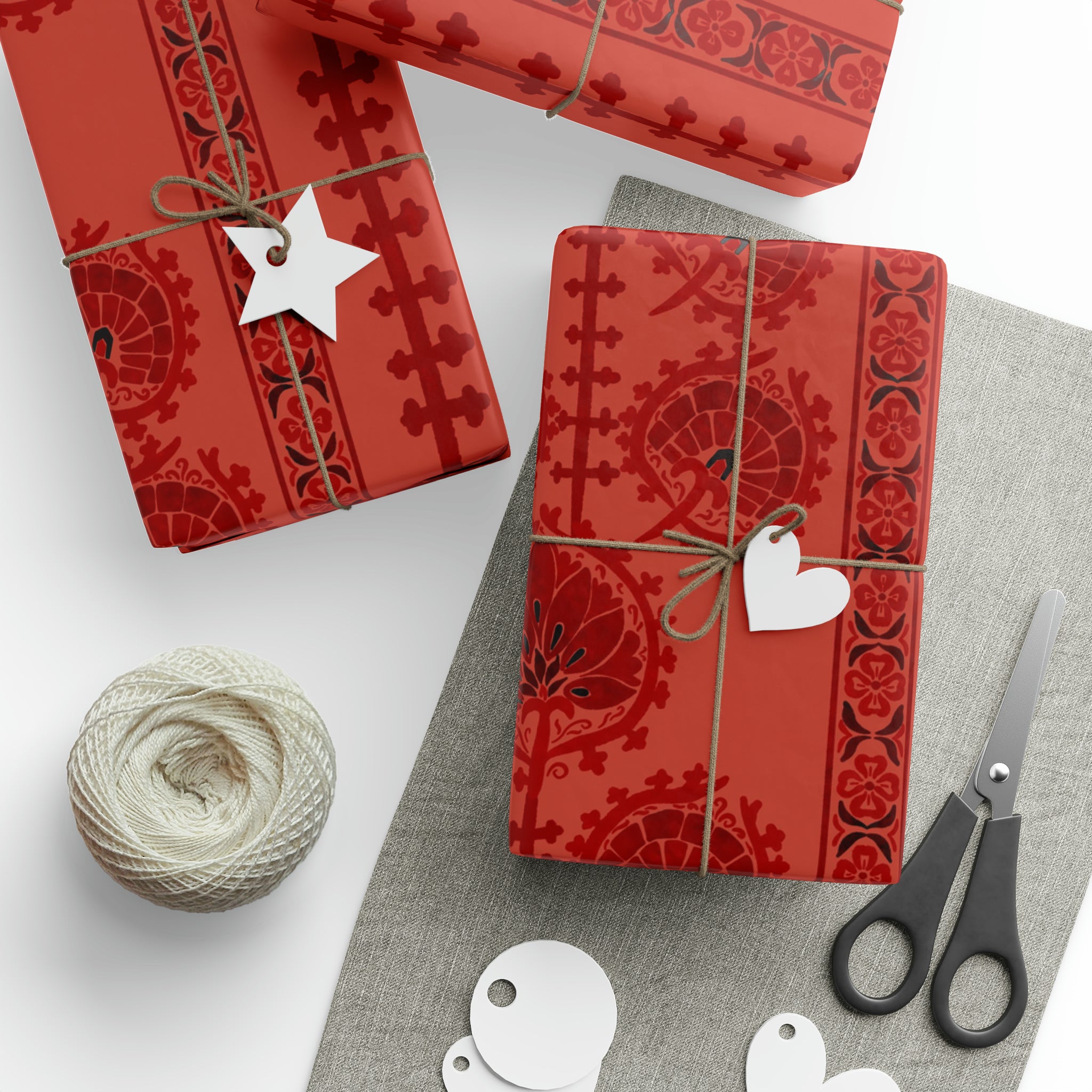 Red suzani Wrapping Papers
