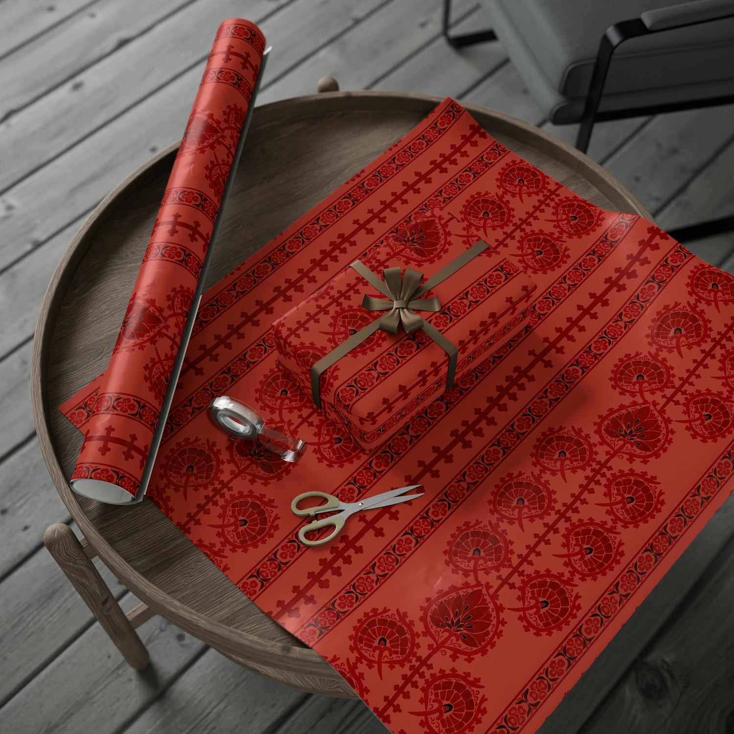 Red suzani Wrapping Papers