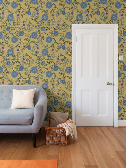 Chrysanthemum Wallpaper, Savannah Yellow