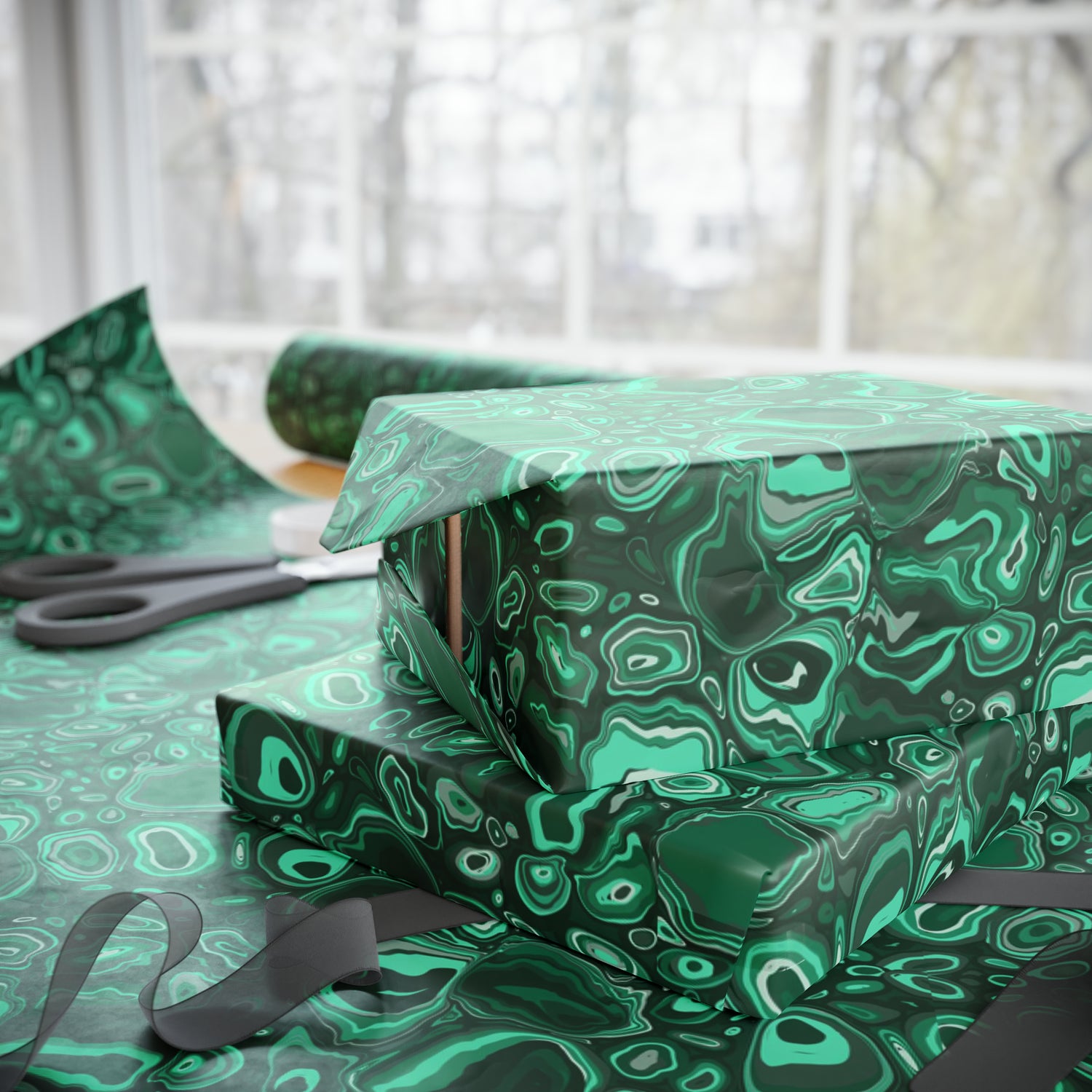 Malachite Wrapping Papers