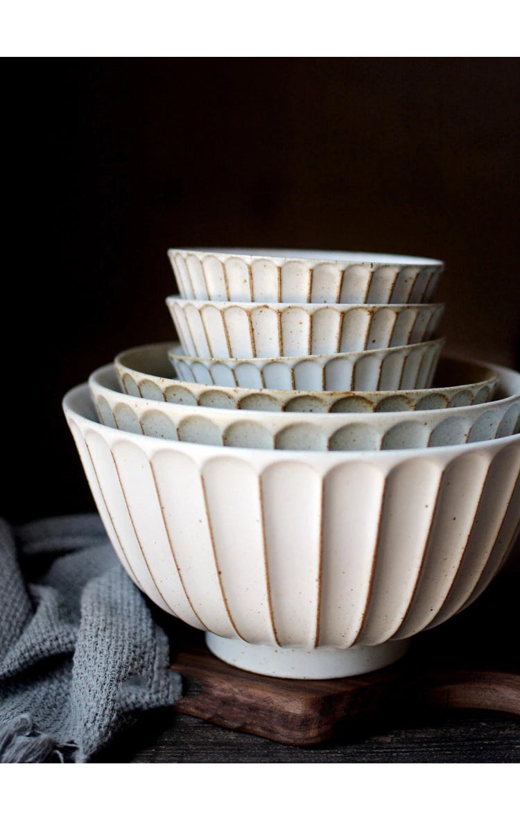 Handcrafted Ridged Bowl