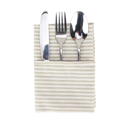 Pin Striped Linen Napkins