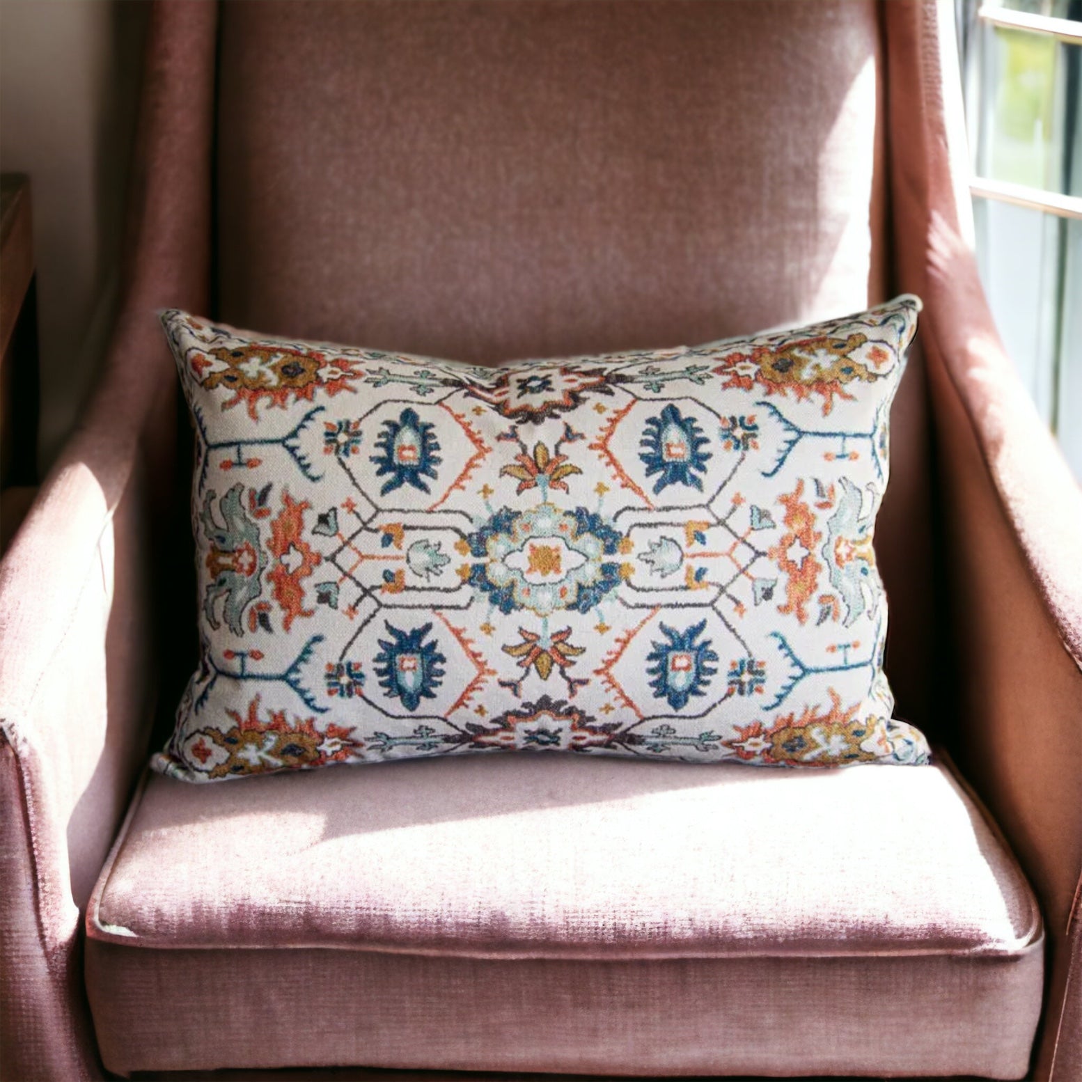 Delicate Woven Indian Cushion