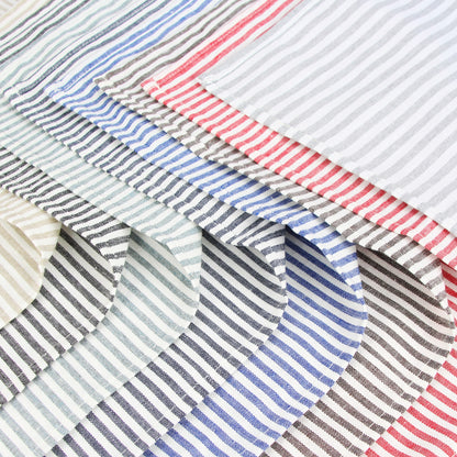 Pin Striped Linen Napkins