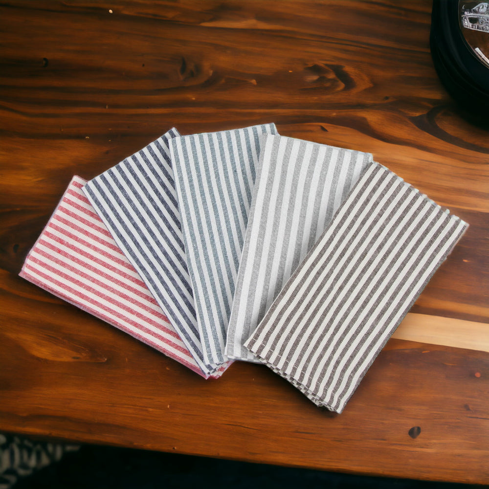 Pin Striped Linen Napkins