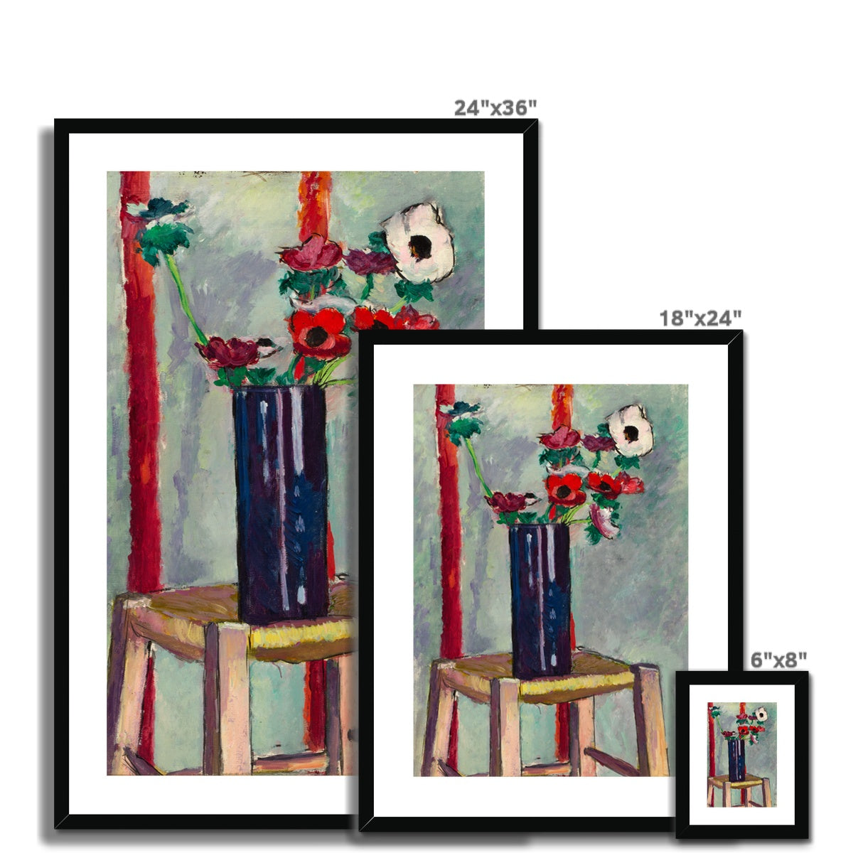 Anemones Framed &amp; Mounted Print