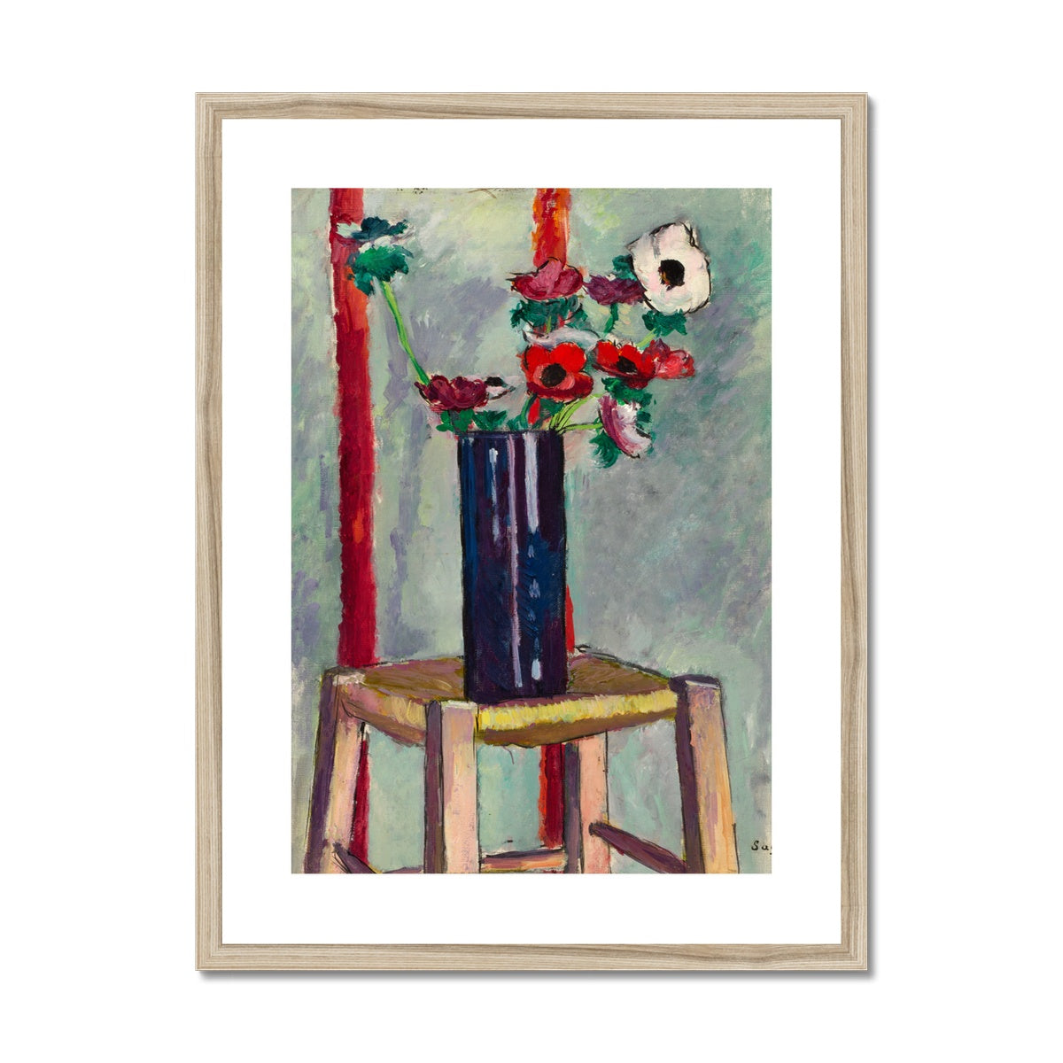 Anemones Framed &amp; Mounted Print