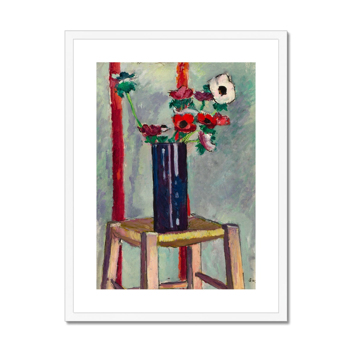 Anemones Framed &amp; Mounted Print