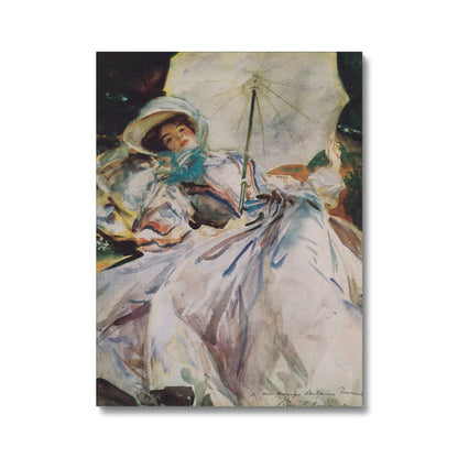 Lady with Parasole, John Singer Sargent, 1900 Reproduction Print Watercolor on Canvas