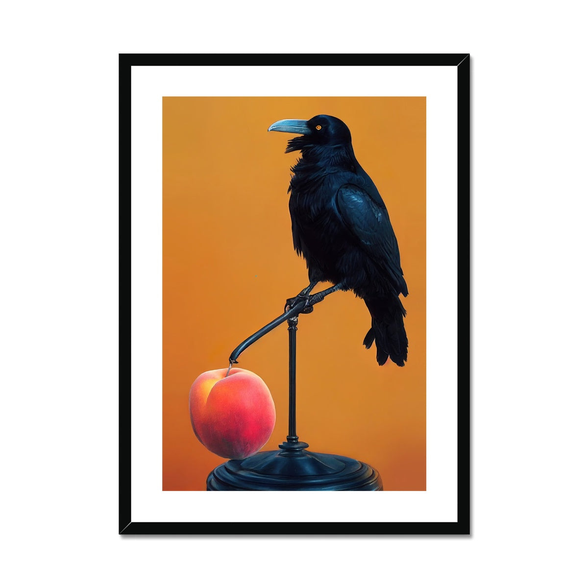 Crow still life Framed &amp; Mounted Print Ramble &amp; Roam