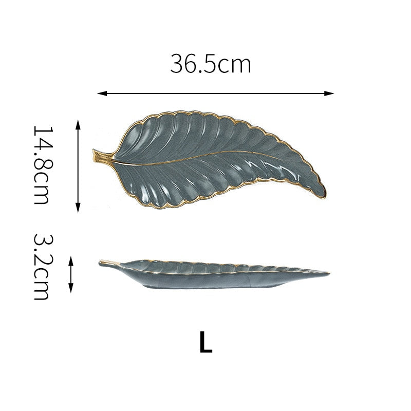 Feather or Leaf Trays, Serving or Catchall Ramble &amp; Roam