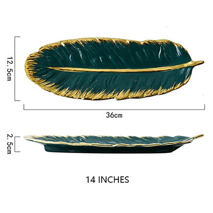 Feather or Leaf Trays, Serving or Catchall Ramble &amp; Roam