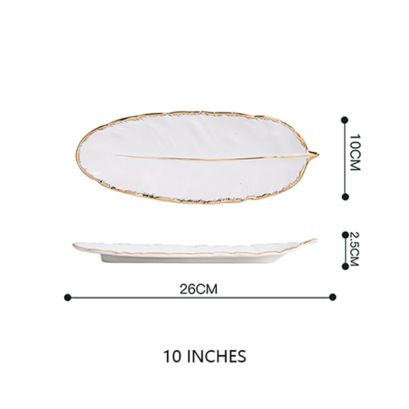 Feather or Leaf Trays, Serving or Catchall Ramble & Roam