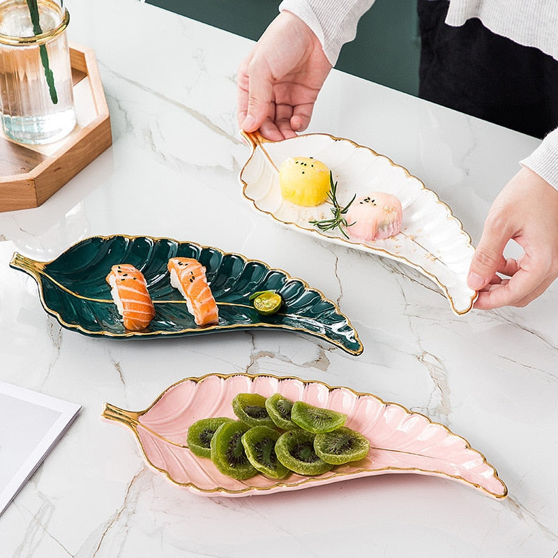 Feather or Leaf Trays, Serving or Catchall Ramble & Roam