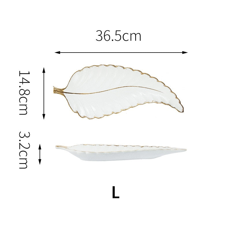 Feather or Leaf Trays, Serving or Catchall Ramble &amp; Roam