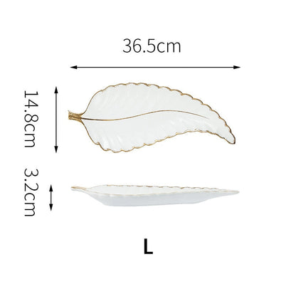 Feather or Leaf Trays, Serving or Catchall Ramble &amp; Roam