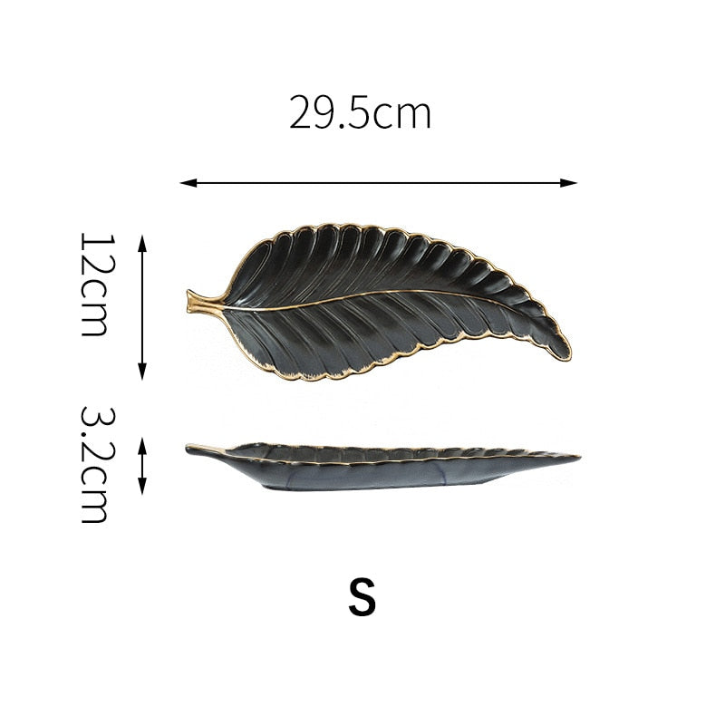 Feather or Leaf Trays, Serving or Catchall Ramble &amp; Roam