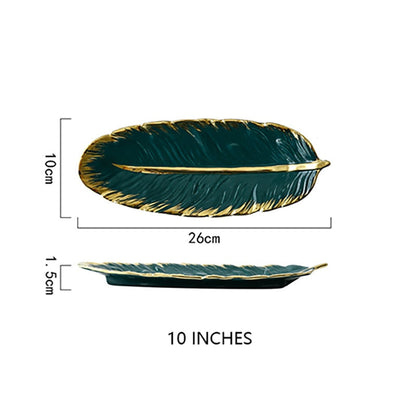 Feather or Leaf Trays, Serving or Catchall Ramble &amp; Roam