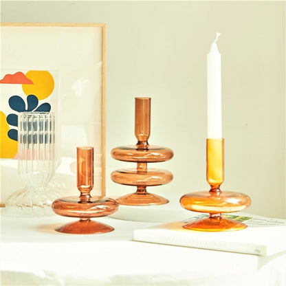 Glass candlesticks Ramble &amp; Roam