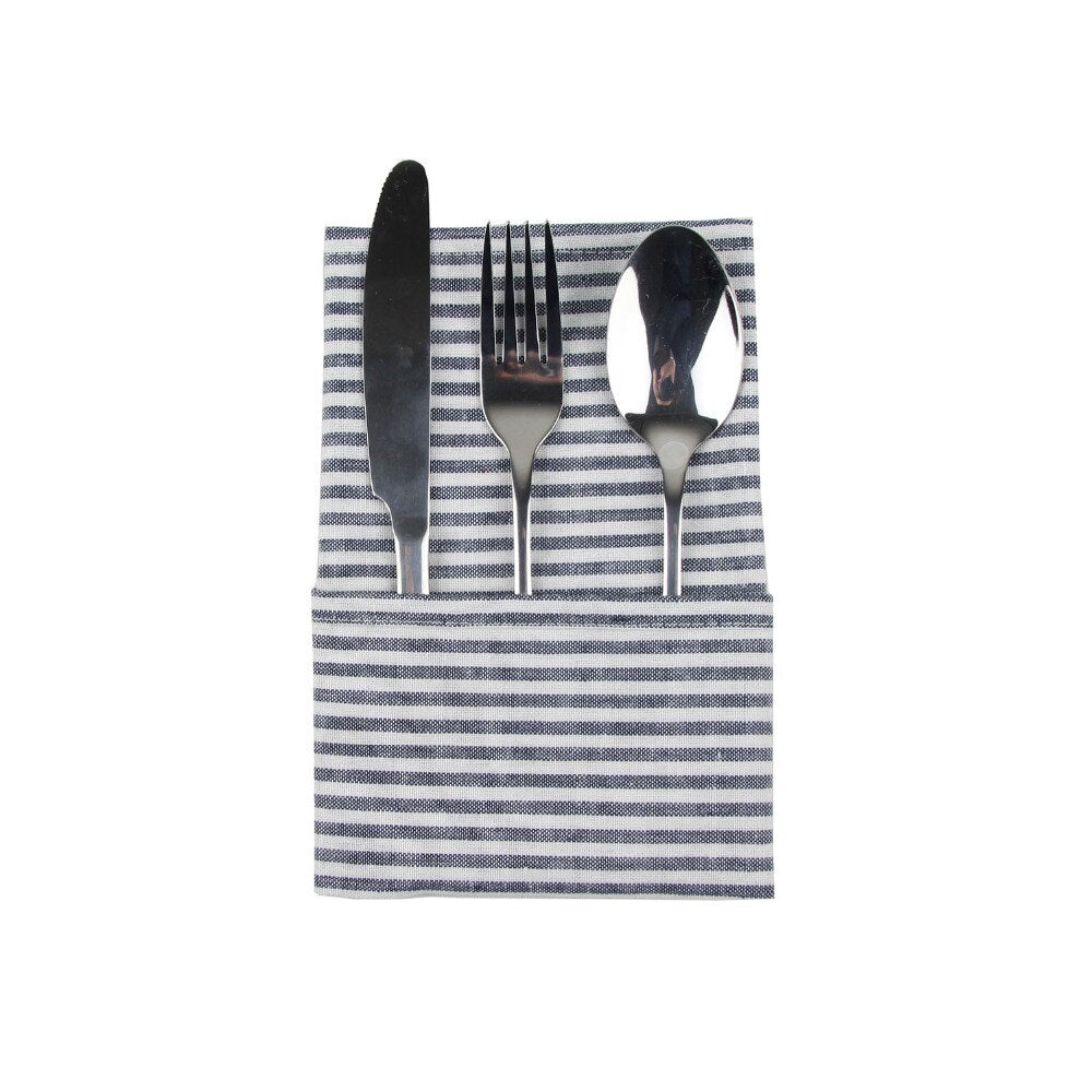 Pin Striped Linen Napkins