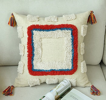 Handmade Luxury Moroccan Wool Throw Pillows with Tassels Ramble & Roam