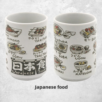 Japanese Ceramic Hand-painted Sake Mugs, 10oz. Ramble &amp; Roam