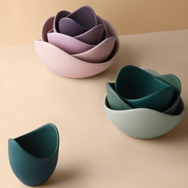 Lotus Ceramic Nesting Bowls Ramble &amp; Roam