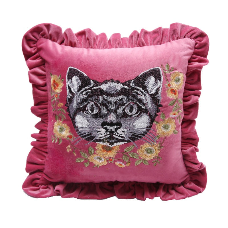 Luxury Velvet Animal Throw Pillows Ramble & Roam