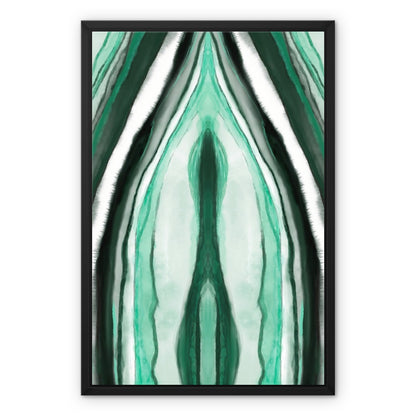 Malachite watercolor Framed Canvas Ramble &amp; Roam