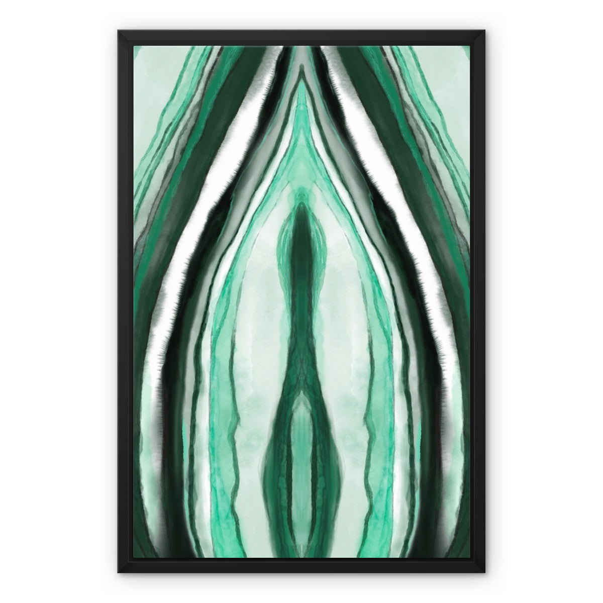 Malachite watercolor Framed Canvas Ramble &amp; Roam