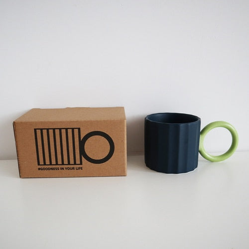 Modern Japanese Style Round Handle Coffee Mug Ramble & Roam