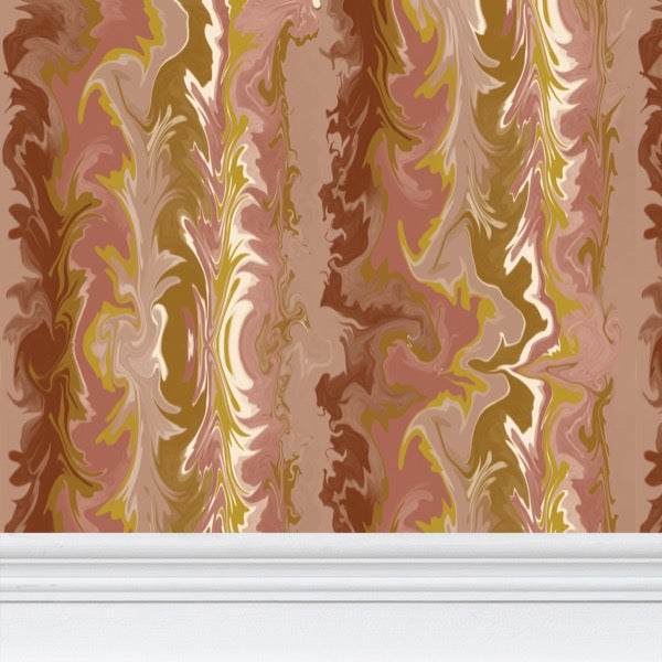 Nicolette Marbled Wallpaper Ramble & Roam