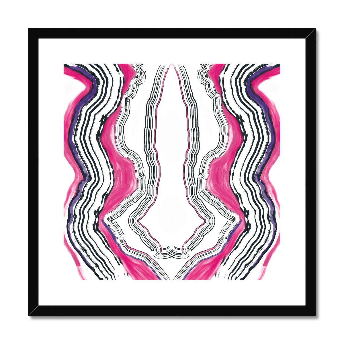 Pink Mineral Study Framed &amp; Mounted Print Ramble &amp; Roam