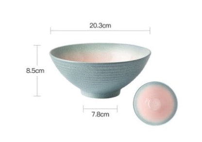 Ramen Bowls, Handmade Ceramic, Large Ramble &amp; Roam