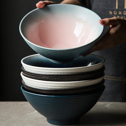 Ramen Bowls, Handmade Ceramic, Large Ramble &amp; Roam