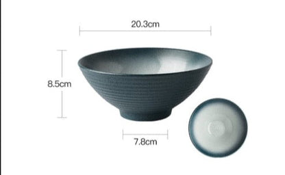 Ramen Bowls, Handmade Ceramic, Large Ramble &amp; Roam