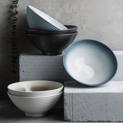 Ramen Bowls, Handmade Ceramic, Large Ramble &amp; Roam