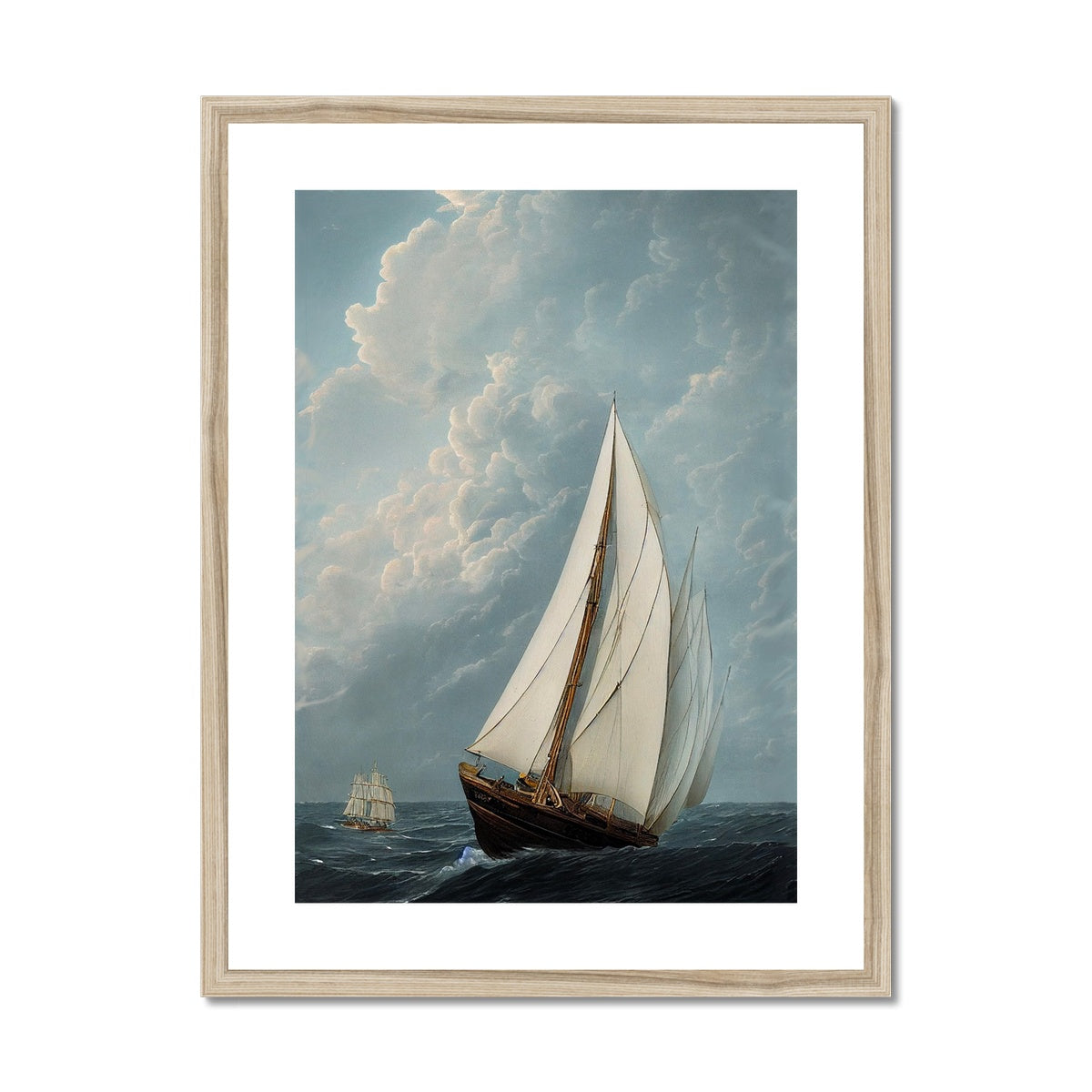 Sail by sea Framed &amp; Mounted Print Ramble &amp; Roam