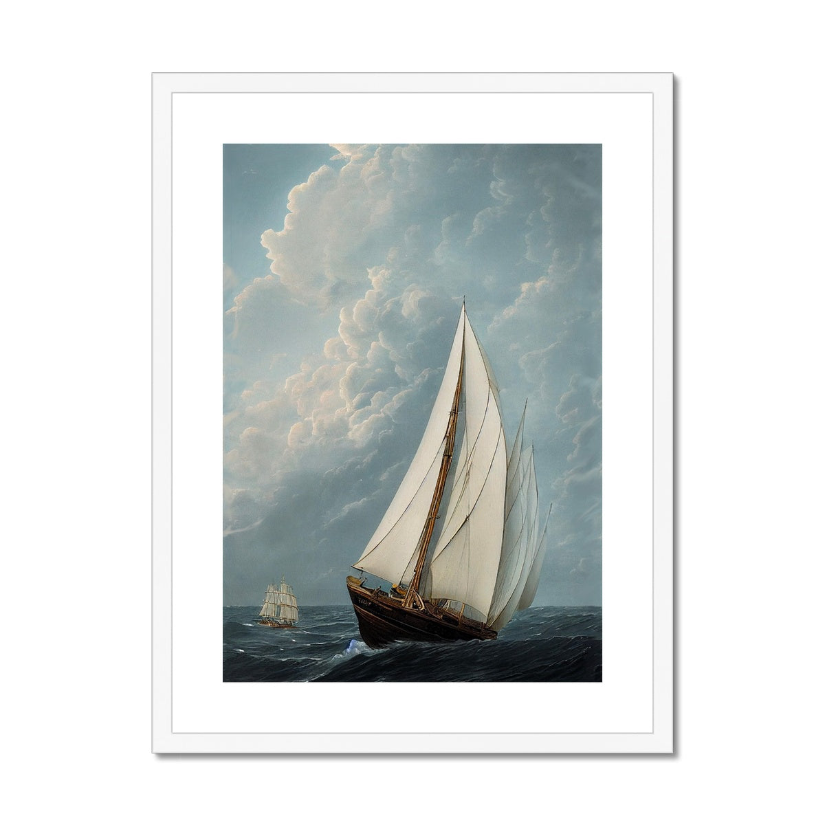 Sail by sea Framed &amp; Mounted Print Ramble &amp; Roam