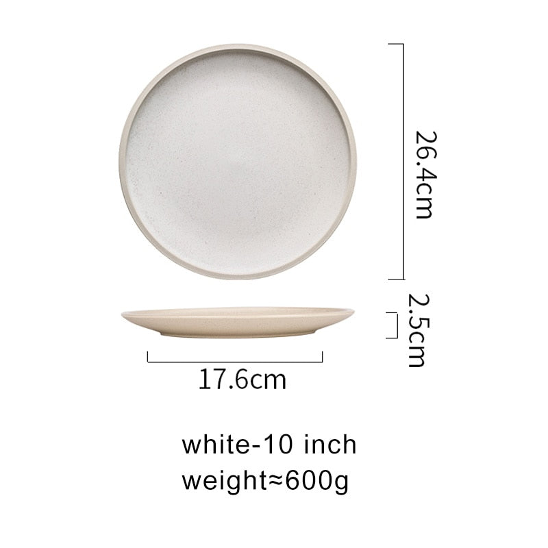 Soft Pastel Minimalist Dinner plates, 2 sizes Ramble & Roam