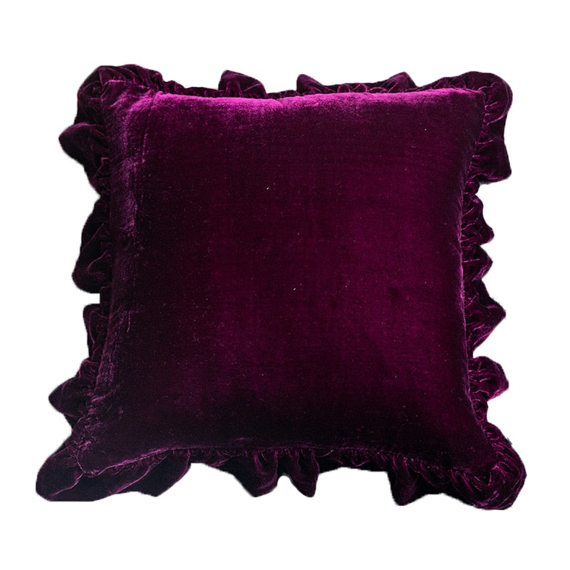 Soft Velvet Ruffle Pillows Ramble & Roam