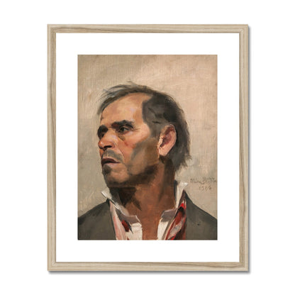 Study of a Man, Mina Carlson-Bredberg, 1886 Framed &amp; Mounted Print Ramble &amp; Roam